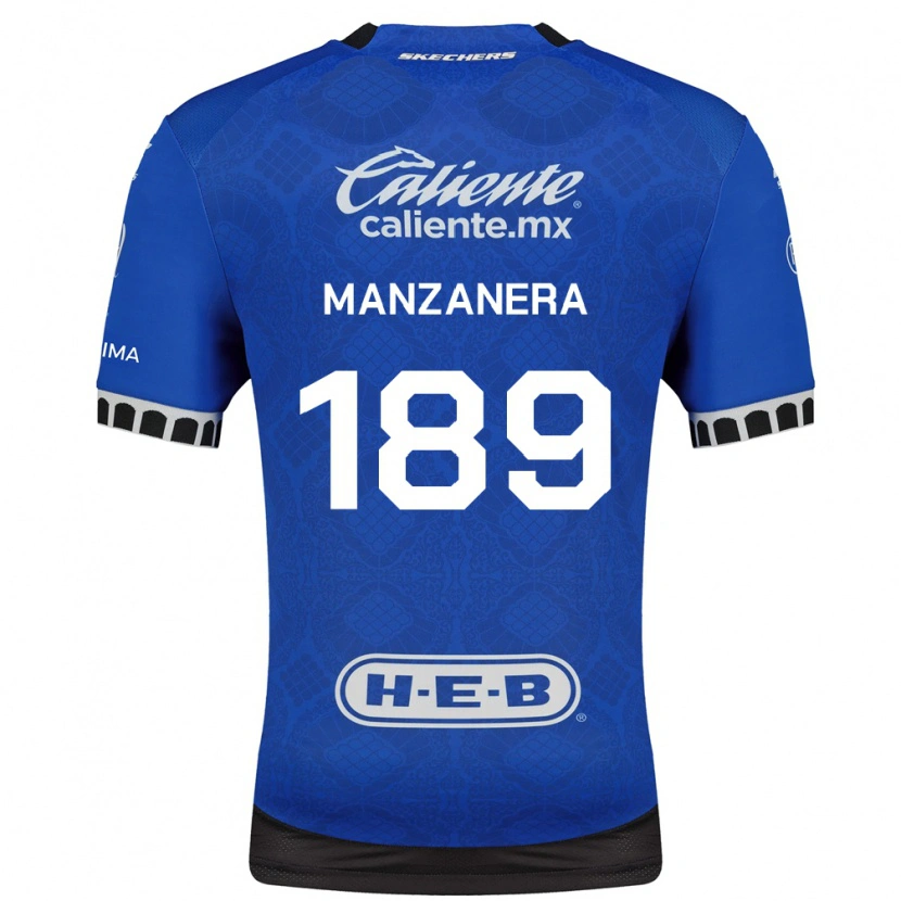 Danxen Dames Luis Manzanera #189 Koninklijk Blauw Wit Zwart Uitshirt Uittenue 2026/27 T-Shirt België