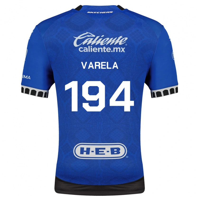 Danxen Dames José Varela #194 Koninklijk Blauw Wit Zwart Uitshirt Uittenue 2026/27 T-Shirt België