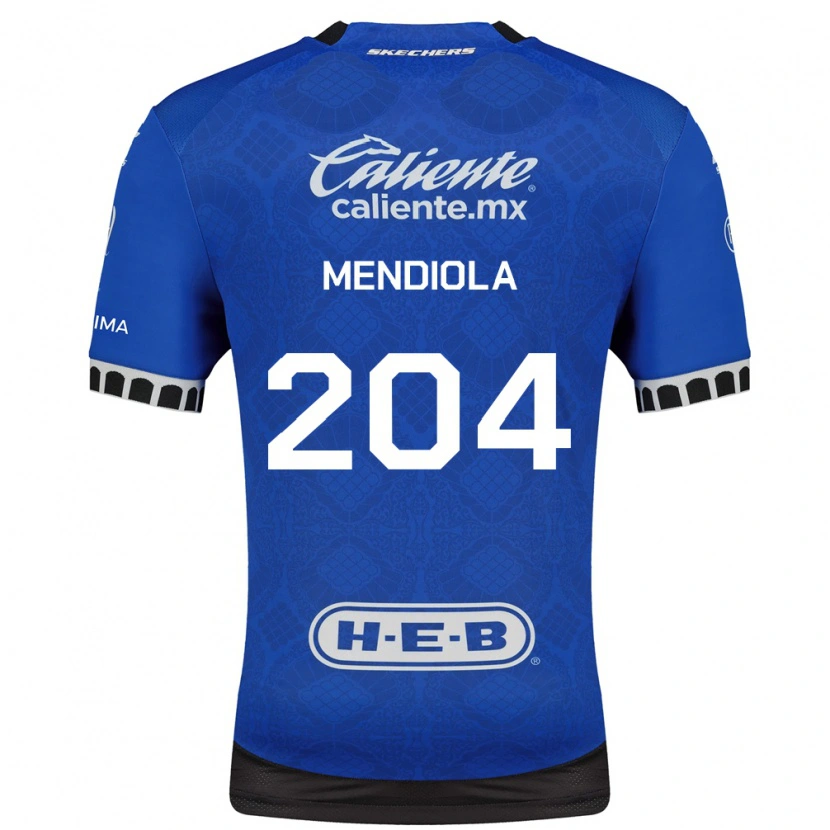Danxen Dames Carlos Mendiola #204 Koninklijk Blauw Wit Zwart Uitshirt Uittenue 2026/27 T-Shirt België