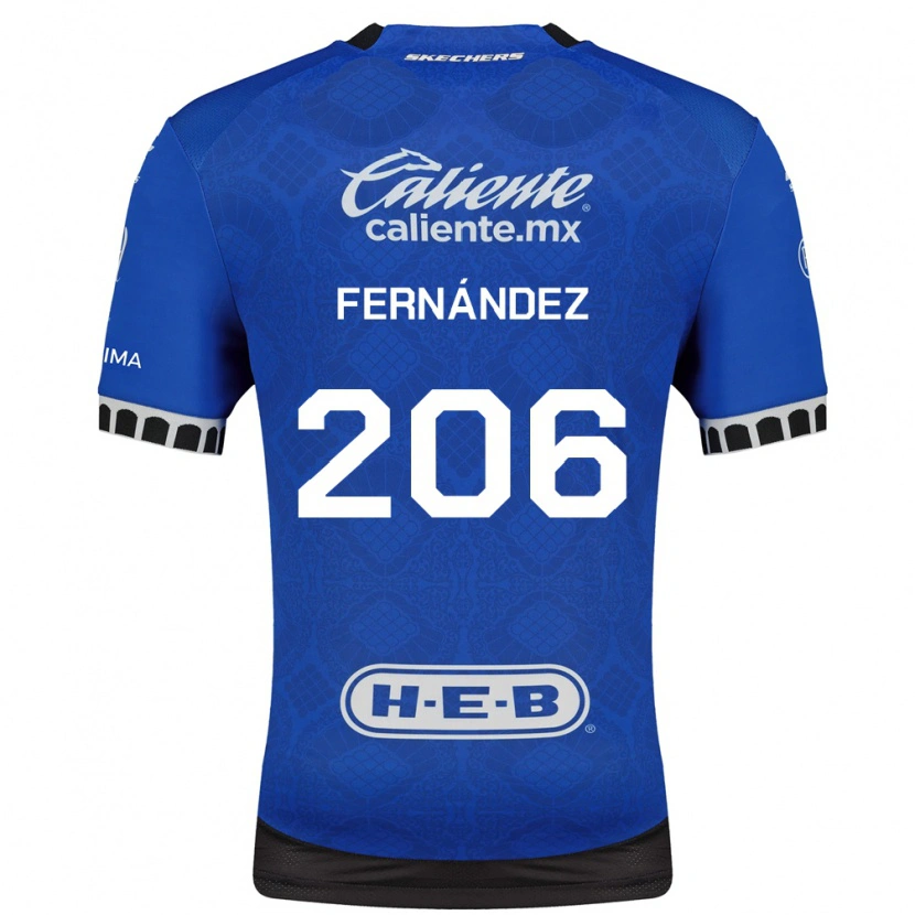 Danxen Dames Erik Fernández #206 Koninklijk Blauw Wit Zwart Uitshirt Uittenue 2026/27 T-Shirt België