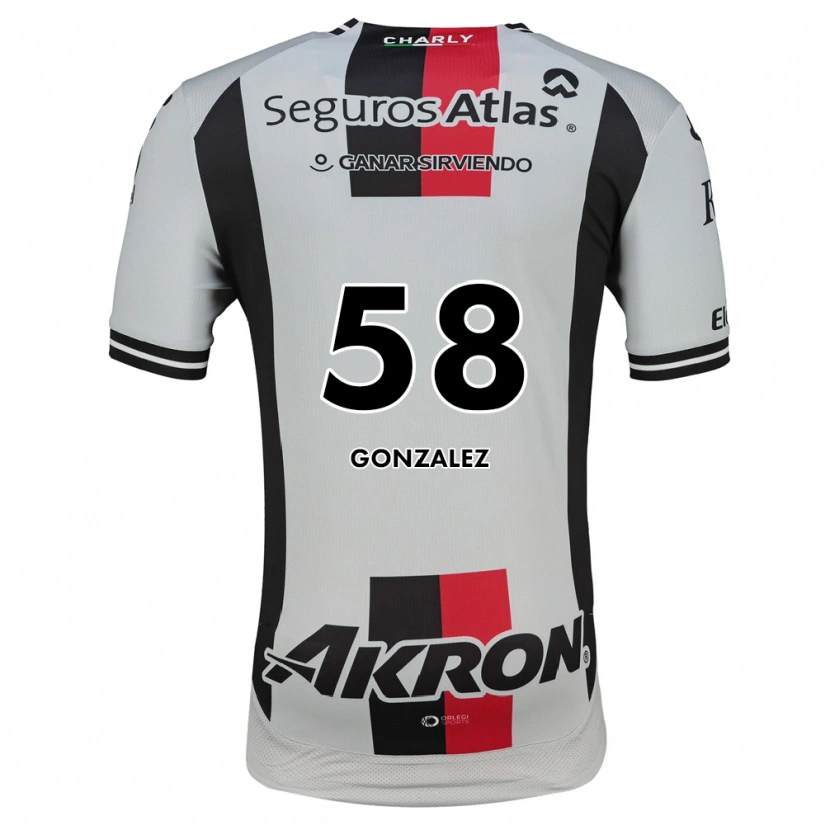 Danxen Dames Arturo González #58 Wit Rood Zwart Uitshirt Uittenue 2026/27 T-Shirt België