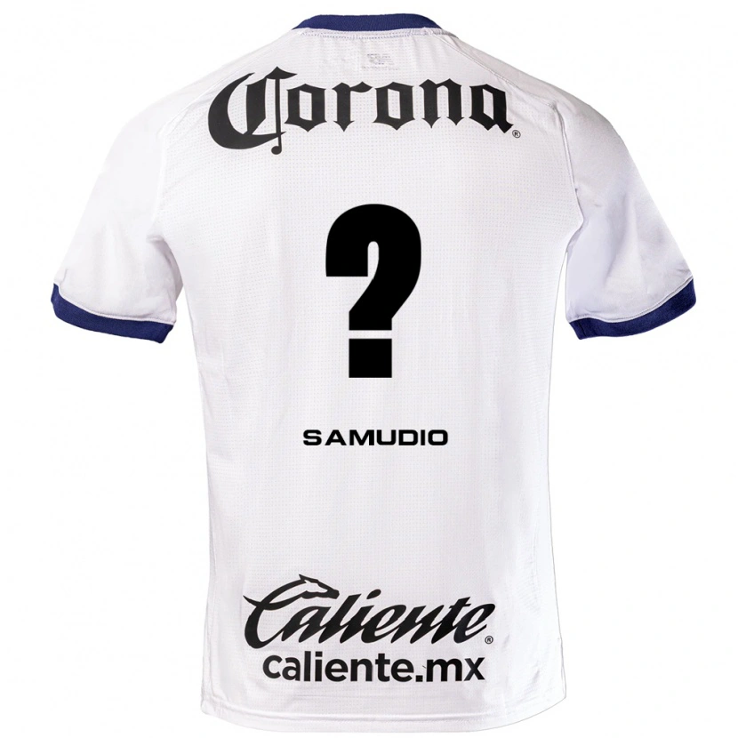 Danxen Dames Braian Samudio #0 Wit Blauw Zwart Uitshirt Uittenue 2026/27 T-Shirt België