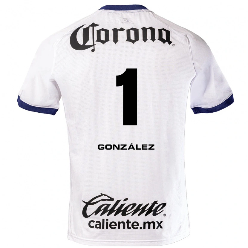 Danxen Dames Hugo González #1 Wit Blauw Zwart Uitshirt Uittenue 2026/27 T-Shirt België
