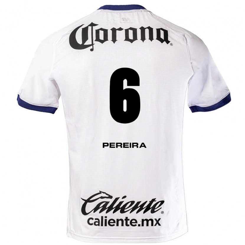 Danxen Dames Federico Pereira #6 Wit Blauw Zwart Uitshirt Uittenue 2026/27 T-Shirt België