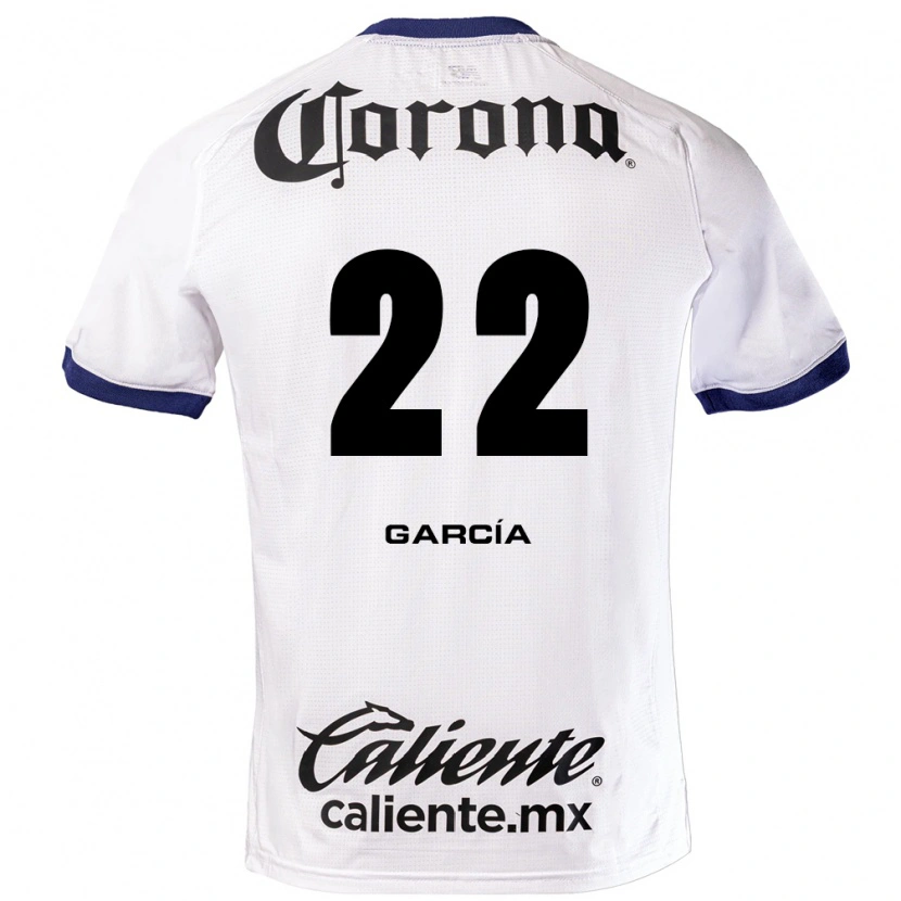 Danxen Dames Luis García #22 Wit Blauw Zwart Uitshirt Uittenue 2026/27 T-Shirt België