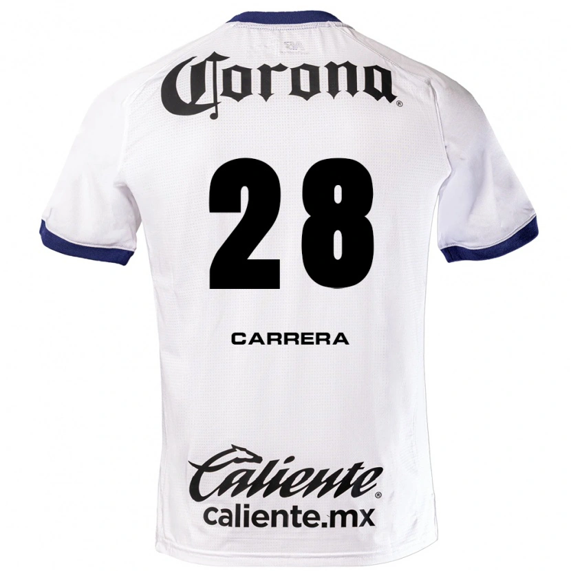 Danxen Dames Nico Carrera #28 Wit Blauw Zwart Uitshirt Uittenue 2026/27 T-Shirt België
