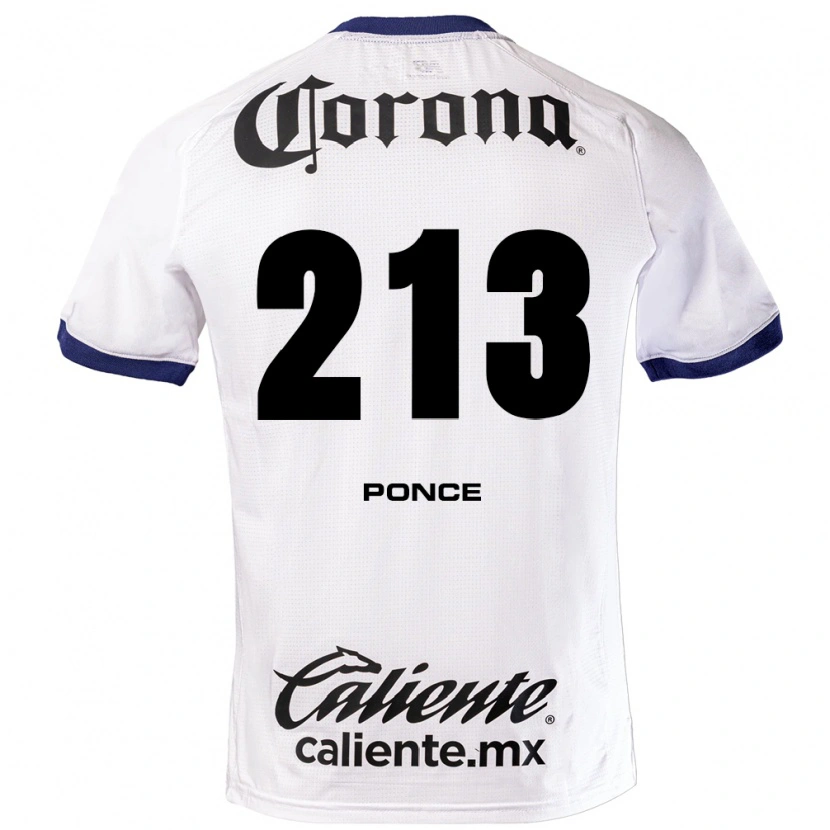 Danxen Dames Santiago Ponce #213 Wit Blauw Zwart Uitshirt Uittenue 2026/27 T-Shirt België
