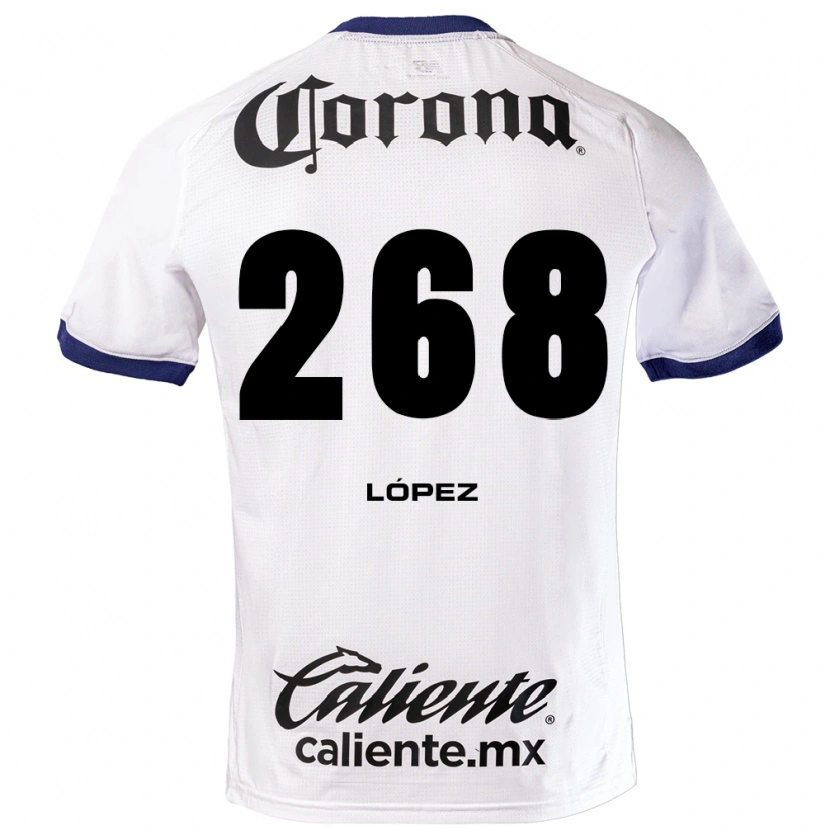 Danxen Dames Santiago López #268 Wit Blauw Zwart Uitshirt Uittenue 2026/27 T-Shirt België