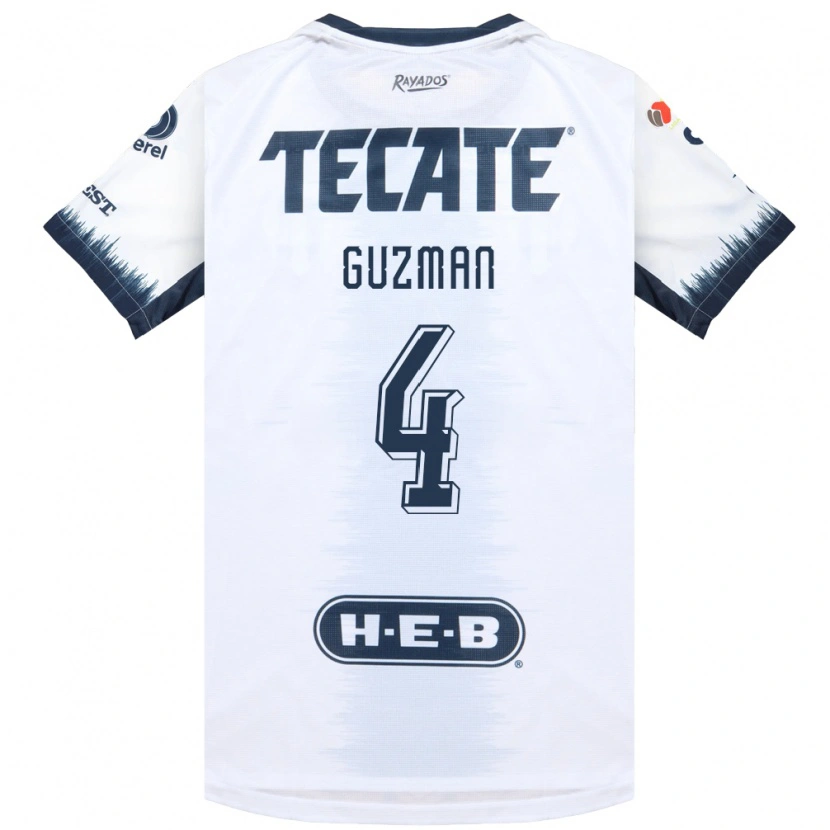 Danxen Dames Víctor Guzmán #4 Wit Inktblauw Rood Uitshirt Uittenue 2026/27 T-Shirt België