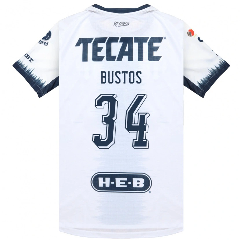 Danxen Dames César Bustos #34 Wit Inktblauw Rood Uitshirt Uittenue 2026/27 T-Shirt België
