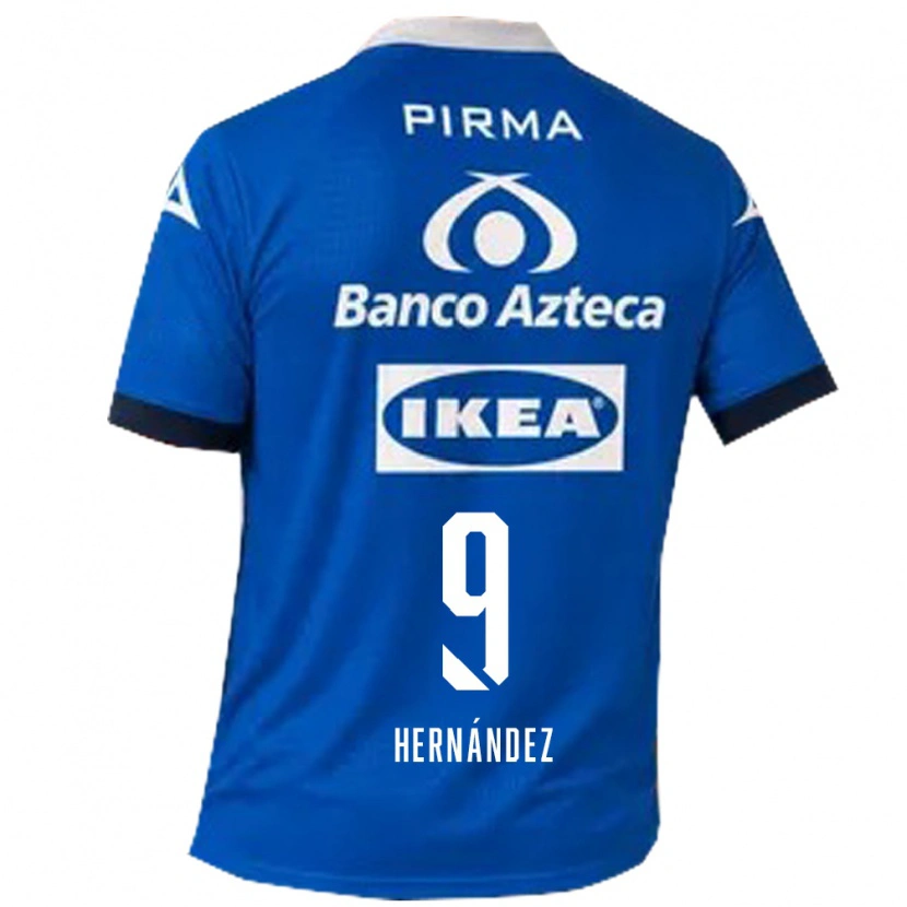Danxen Dames Luifer Hernández #9 Blauw Wit Uitshirt Uittenue 2026/27 T-Shirt België