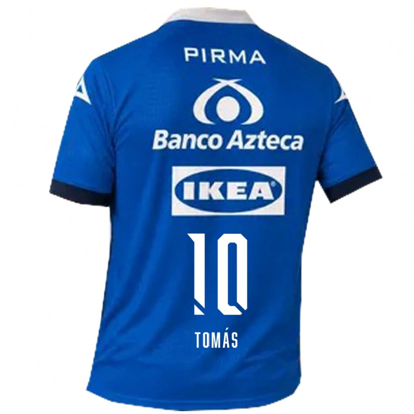 Danxen Dames Mathías Tomás #10 Blauw Wit Uitshirt Uittenue 2026/27 T-Shirt België