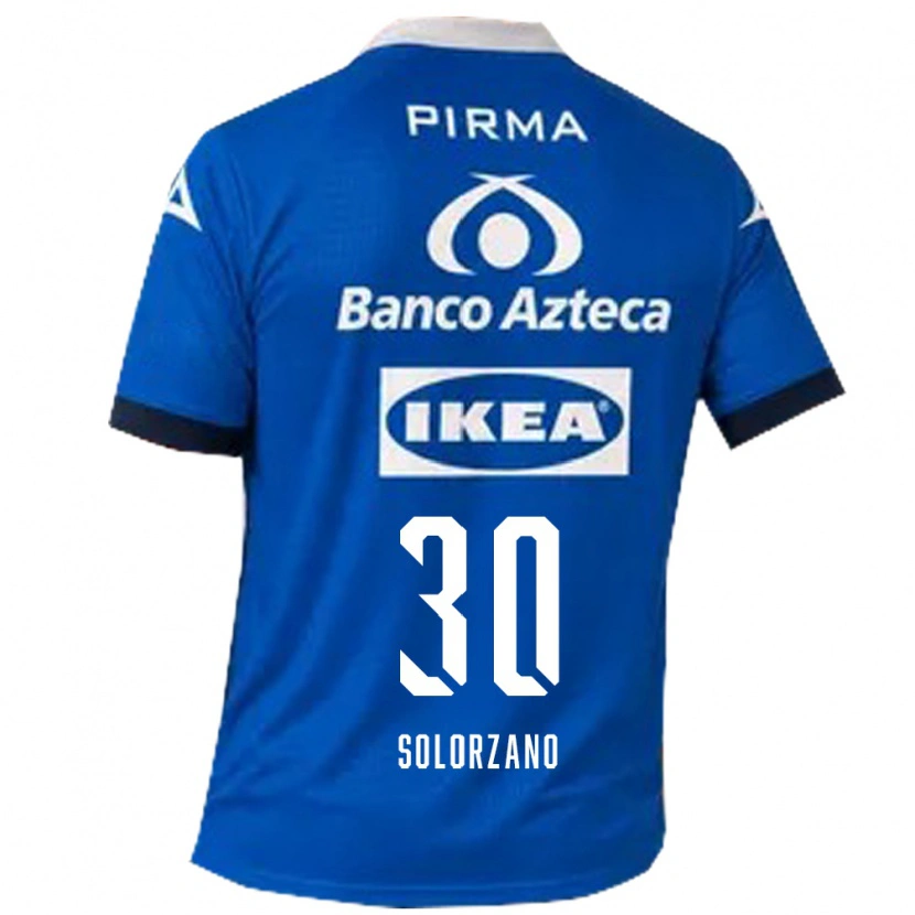 Danxen Dames Aisha Solórzano #30 Blauw Wit Uitshirt Uittenue 2026/27 T-Shirt België