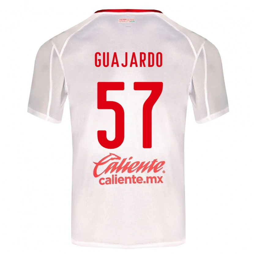 Danxen Dames Dylan Guajardo #57 Wit Groen Rood Uitshirt Uittenue 2026/27 T-Shirt België