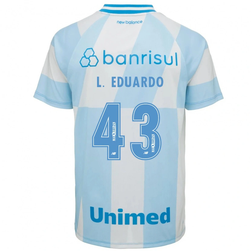Danxen Dames Luis Eduardo #43 Lichtblauw Wit Uitshirt Uittenue 2026/27 T-Shirt België