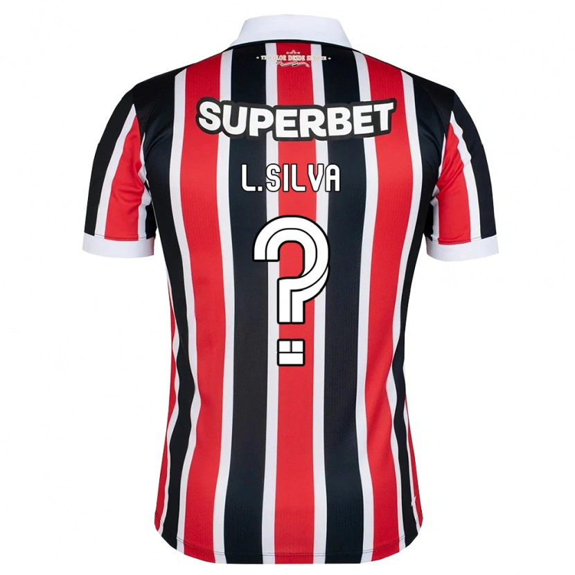Danxen Dames Luan Silva #0 Rood Wit Zwart Uitshirt Uittenue 2026/27 T-Shirt België