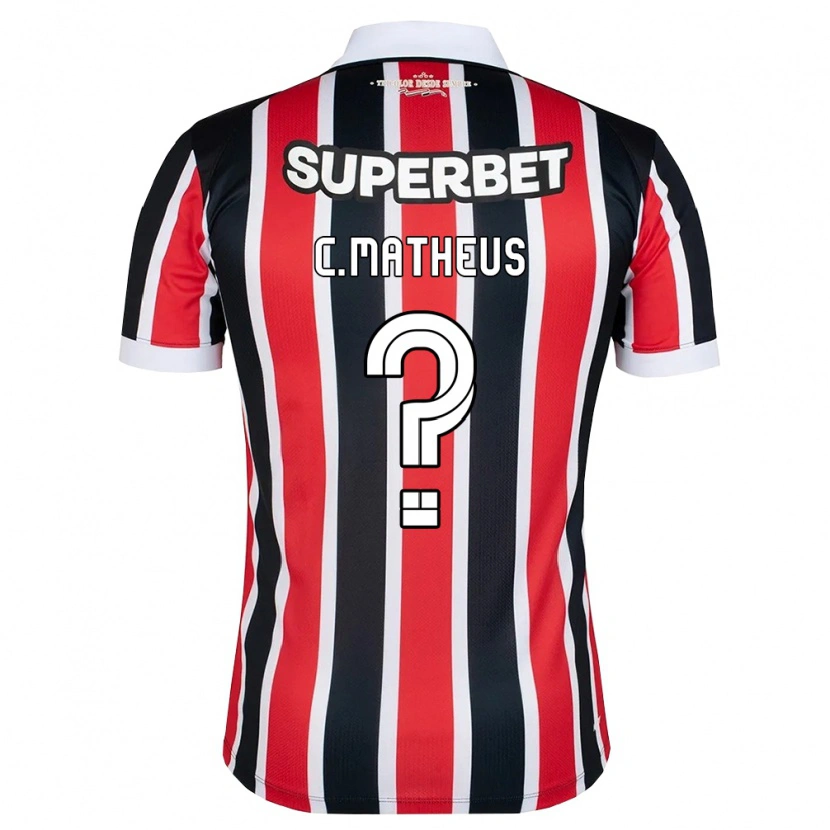 Danxen Dames Caio Matheus #0 Rood Wit Zwart Uitshirt Uittenue 2026/27 T-Shirt België