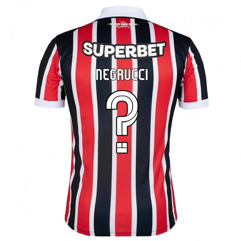 Danxen Dames Felipe Negrucci #0 Rood Wit Zwart Uitshirt Uittenue 2026/27 T-Shirt België