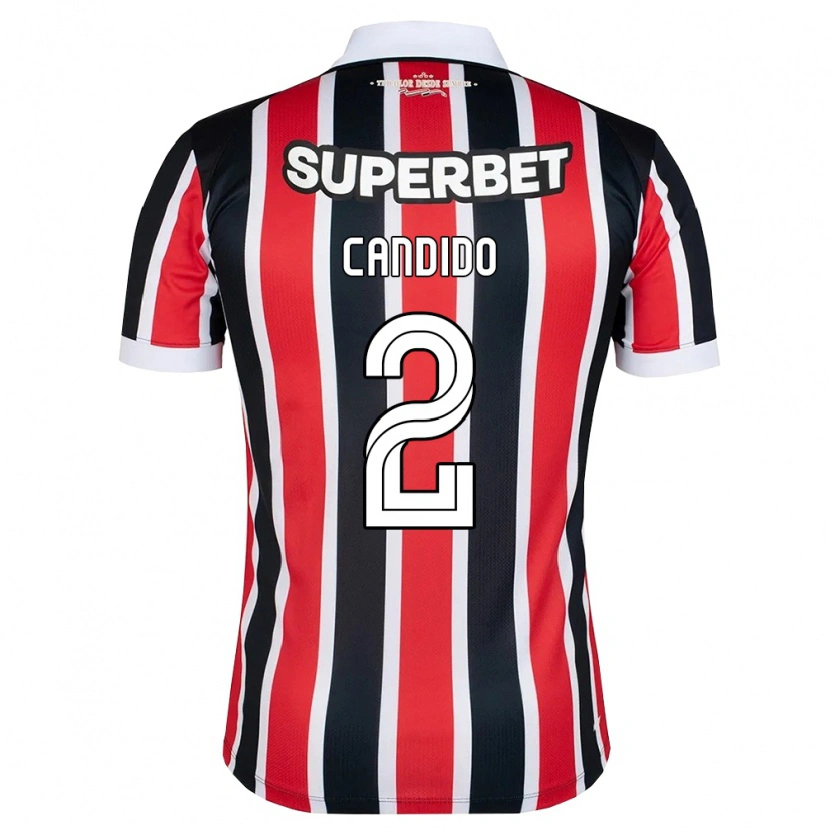 Danxen Dames Angelo Candido #2 Rood Wit Zwart Uitshirt Uittenue 2026/27 T-Shirt België