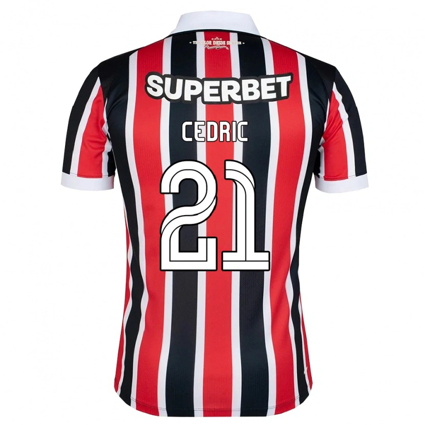 Danxen Dames Cédric Soares #21 Rood Wit Zwart Uitshirt Uittenue 2026/27 T-Shirt België