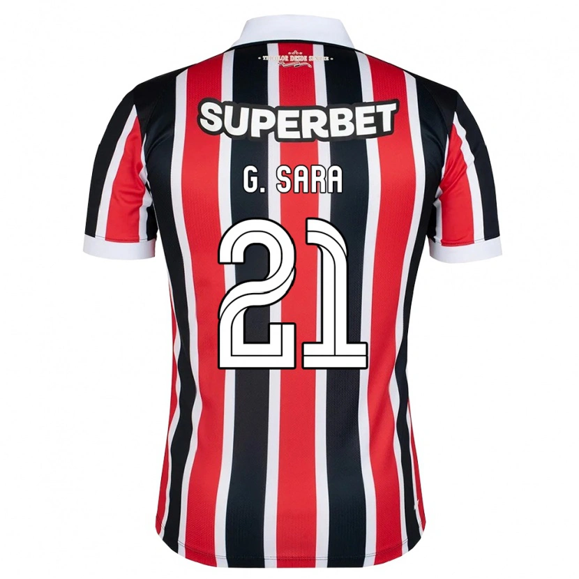 Danxen Dames Gabriel Sara #21 Rood Wit Zwart Uitshirt Uittenue 2026/27 T-Shirt België