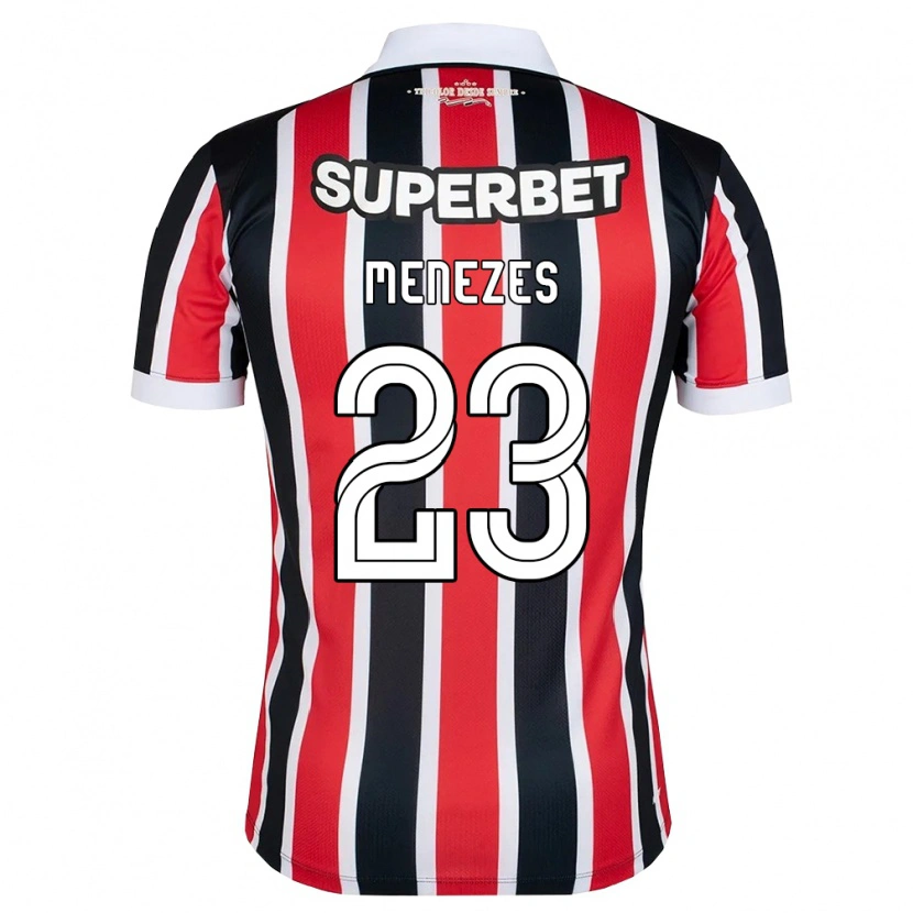 Danxen Dames Bia Menezes #23 Rood Wit Zwart Uitshirt Uittenue 2026/27 T-Shirt België