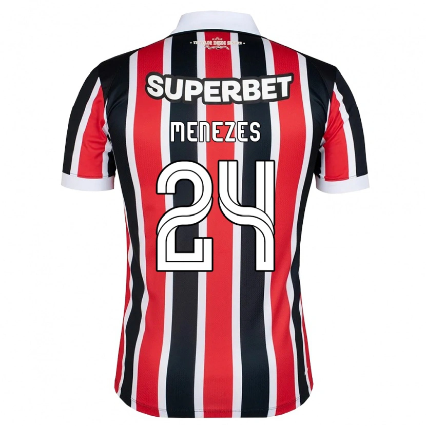 Danxen Dames Matheus Menezes #24 Rood Wit Zwart Uitshirt Uittenue 2026/27 T-Shirt België