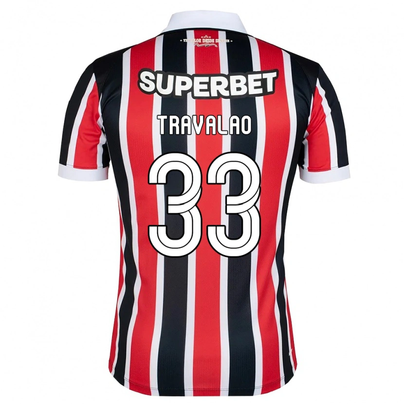 Danxen Dames Rafa Travalão #33 Rood Wit Zwart Uitshirt Uittenue 2026/27 T-Shirt België