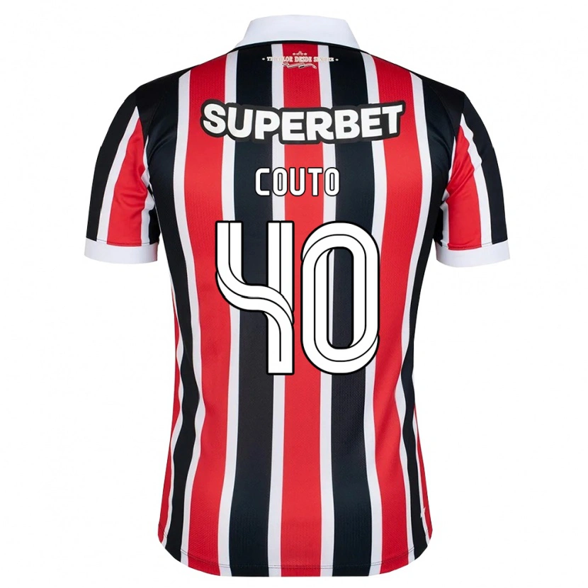 Danxen Dames Thiago Couto #40 Rood Wit Zwart Uitshirt Uittenue 2026/27 T-Shirt België
