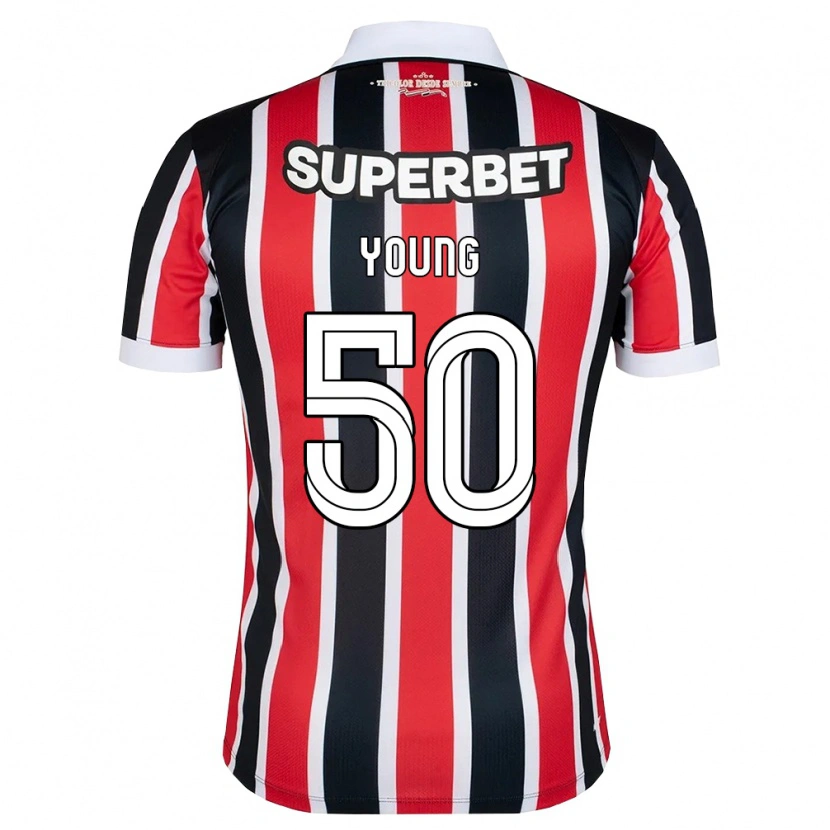 Danxen Dames Young Navarro Moraes #50 Rood Wit Zwart Uitshirt Uittenue 2026/27 T-Shirt België