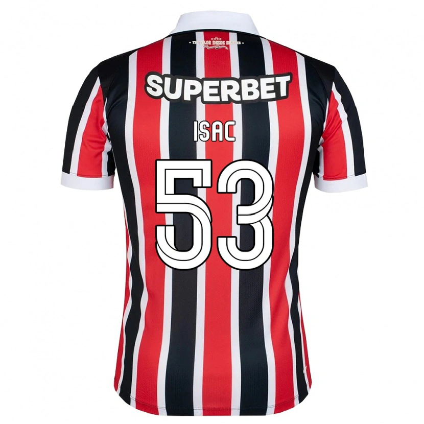 Danxen Dames Isac Silvestre Da Silva #53 Rood Wit Zwart Uitshirt Uittenue 2026/27 T-Shirt België