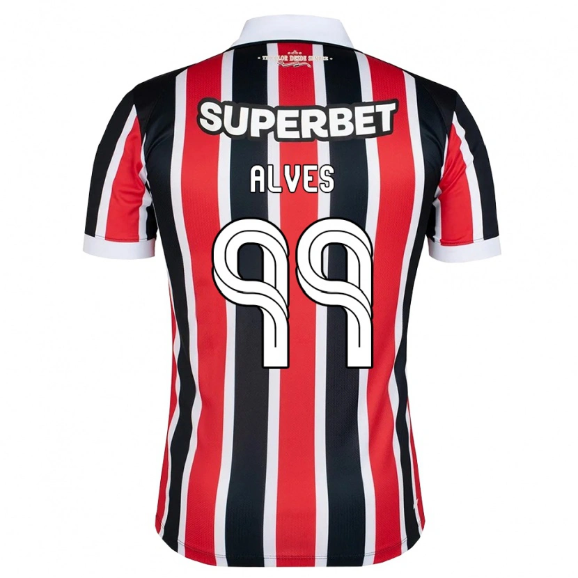 Danxen Dames Letícia Alves #99 Rood Wit Zwart Uitshirt Uittenue 2026/27 T-Shirt België
