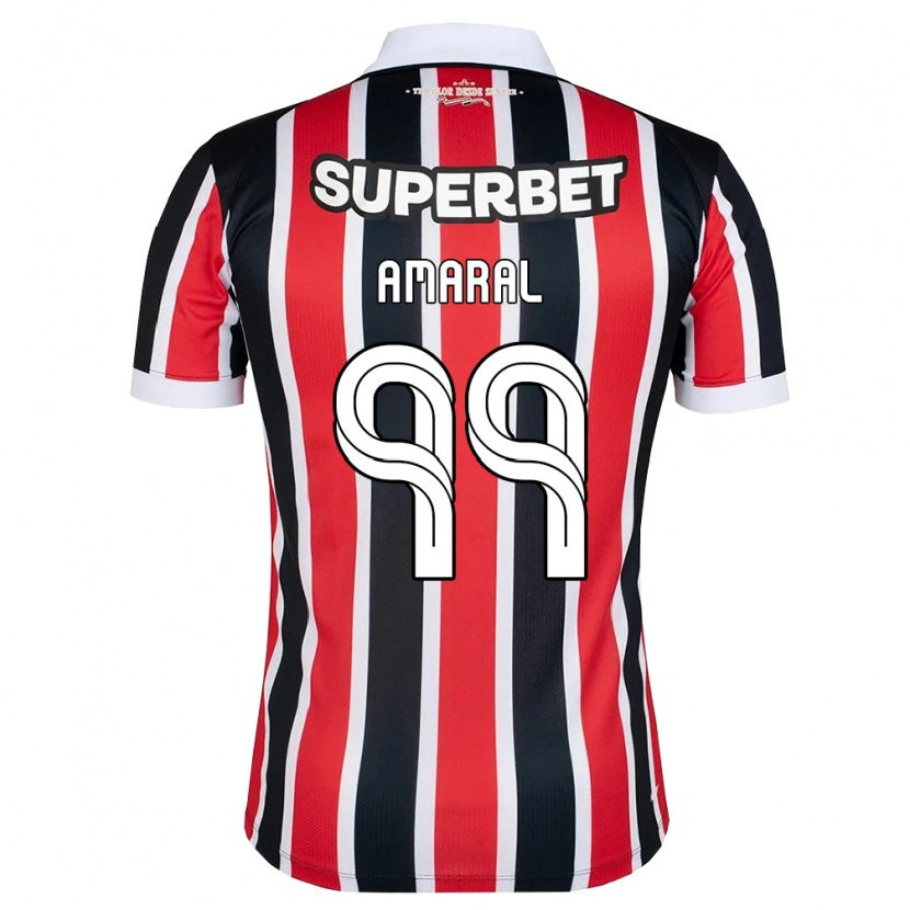 Danxen Dames Vitória Amaral #99 Rood Wit Zwart Uitshirt Uittenue 2026/27 T-Shirt België