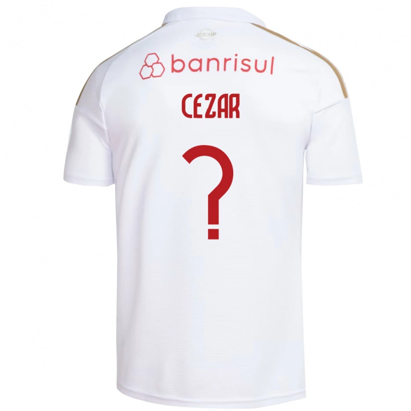 Danxen Dames Julio Cezar #0 Wit Rood Uitshirt Uittenue 2026/27 T-Shirt België