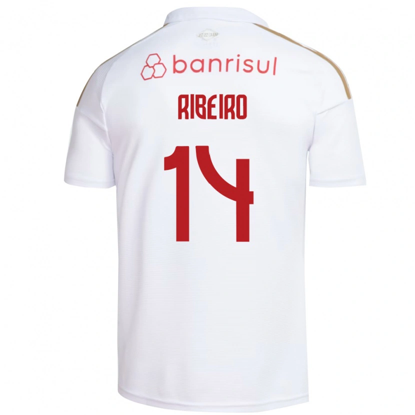Danxen Dames Lucas Ribeiro #14 Wit Rood Uitshirt Uittenue 2026/27 T-Shirt België
