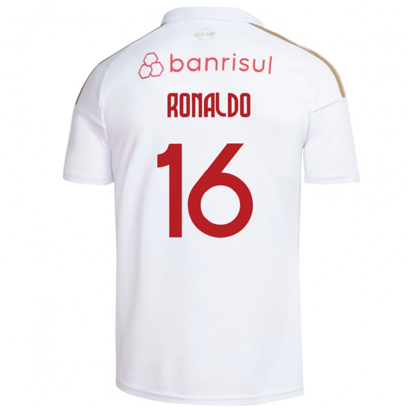 Danxen Dames Ronaldo Da Silva Souza #16 Wit Rood Uitshirt Uittenue 2026/27 T-Shirt België