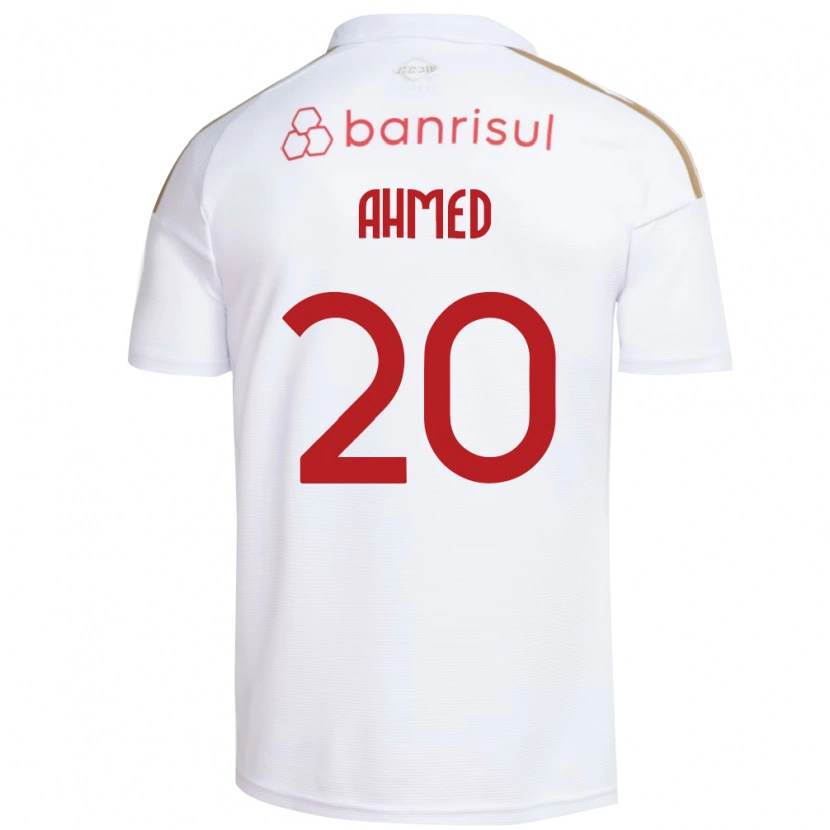 Danxen Dames Diego Ahmed #20 Wit Rood Uitshirt Uittenue 2026/27 T-Shirt België