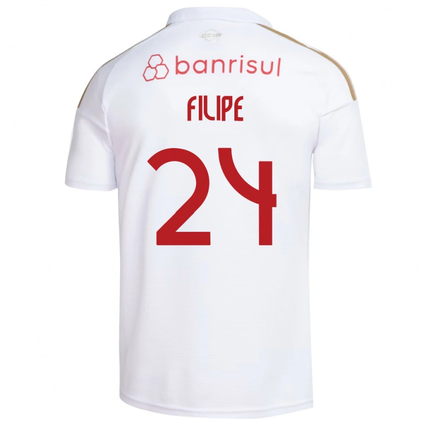 Danxen Dames Filipe Sírio #24 Wit Rood Uitshirt Uittenue 2026/27 T-Shirt België