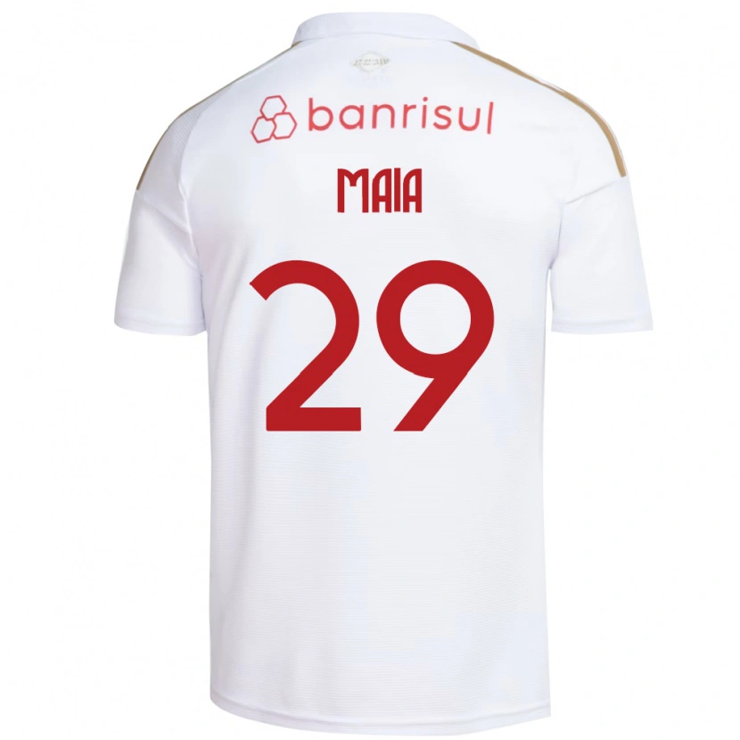 Danxen Dames Thiago Maia #29 Wit Rood Uitshirt Uittenue 2026/27 T-Shirt België