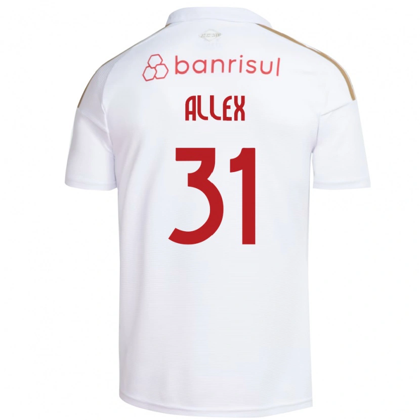 Danxen Dames Allex Rodrigues Pereira Da Silva #31 Wit Rood Uitshirt Uittenue 2026/27 T-Shirt België