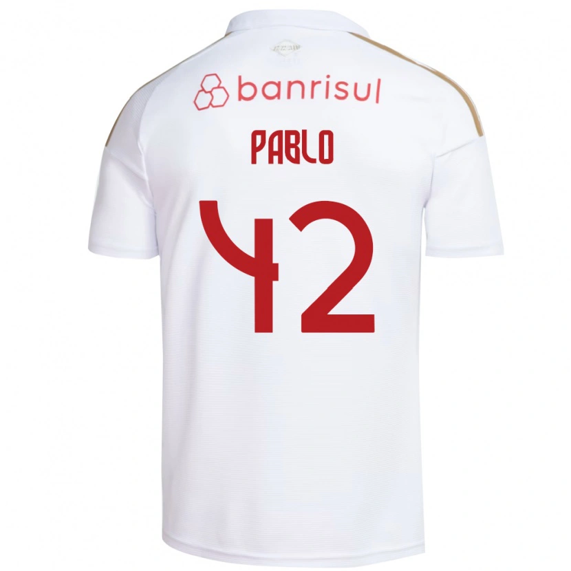 Danxen Dames Pablo #42 Wit Rood Uitshirt Uittenue 2026/27 T-Shirt België