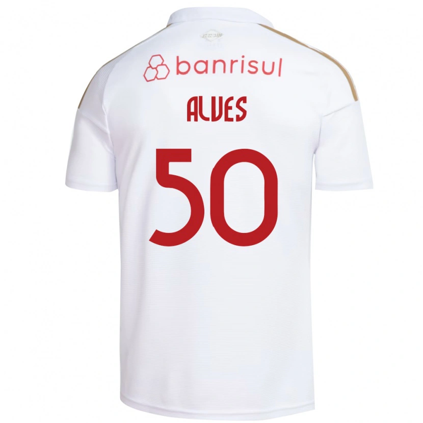 Danxen Dames Kauan Alves #50 Wit Rood Uitshirt Uittenue 2026/27 T-Shirt België