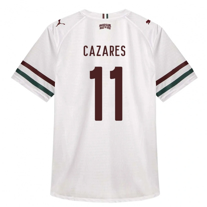 Danxen Dames Juan Cazares #11 Wit Groen Bordeaux Rood Uitshirt Uittenue 2026/27 T-Shirt België