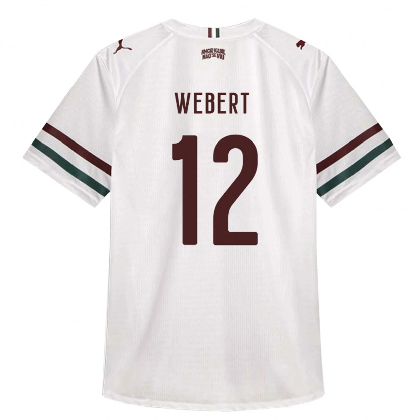 Danxen Dames Webert Silva Leite Ferreira #12 Wit Groen Bordeaux Rood Uitshirt Uittenue 2026/27 T-Shirt België
