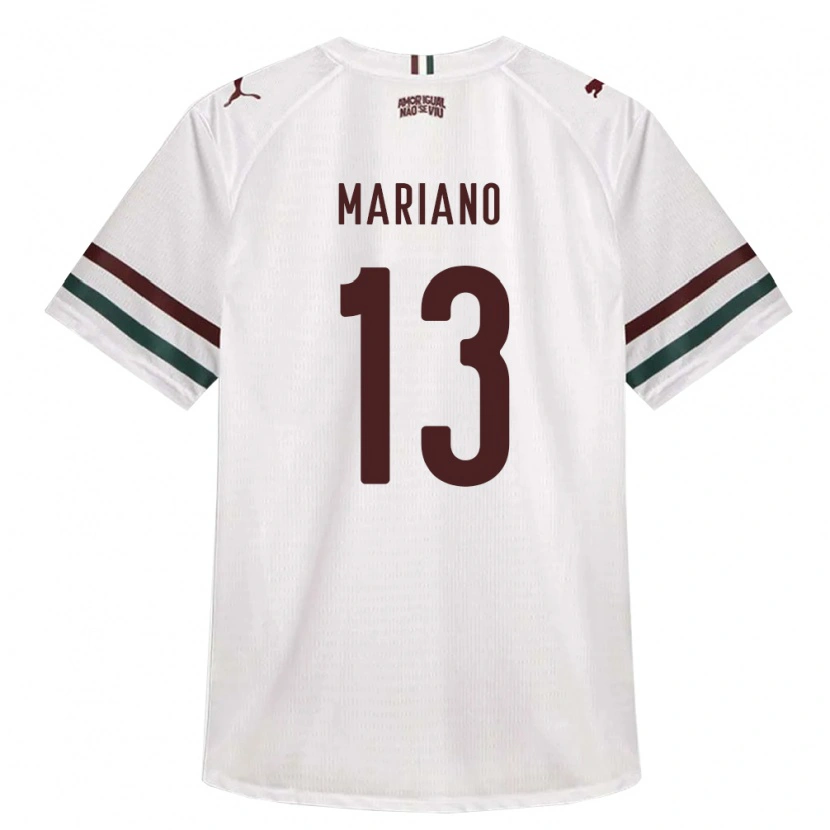 Danxen Dames Mariano Matheus Silva Batista #13 Wit Groen Bordeaux Rood Uitshirt Uittenue 2026/27 T-Shirt België
