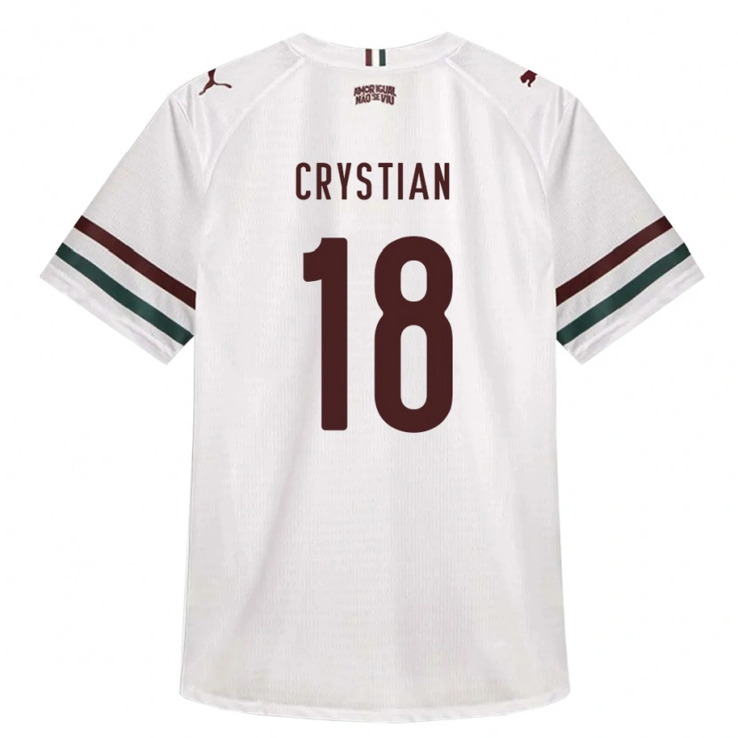 Danxen Dames Crystian Gabriel Pereira Da Silva #18 Wit Groen Bordeaux Rood Uitshirt Uittenue 2026/27 T-Shirt België