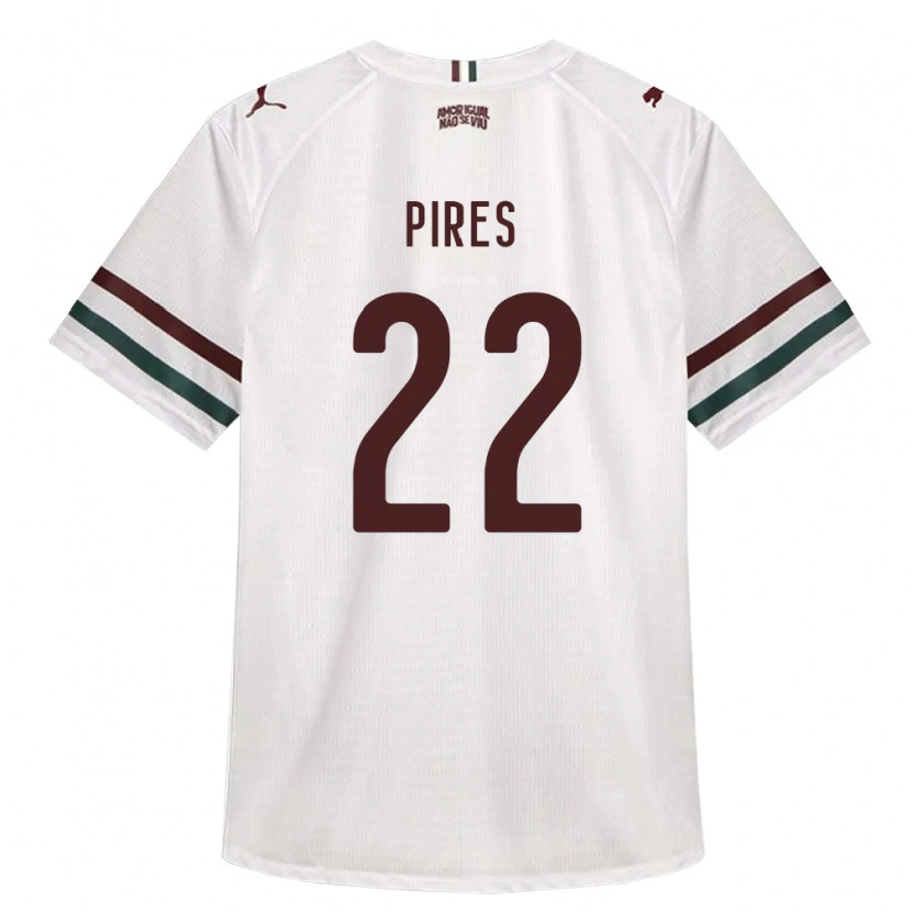 Danxen Dames Gabriel Pires #22 Wit Groen Bordeaux Rood Uitshirt Uittenue 2026/27 T-Shirt België