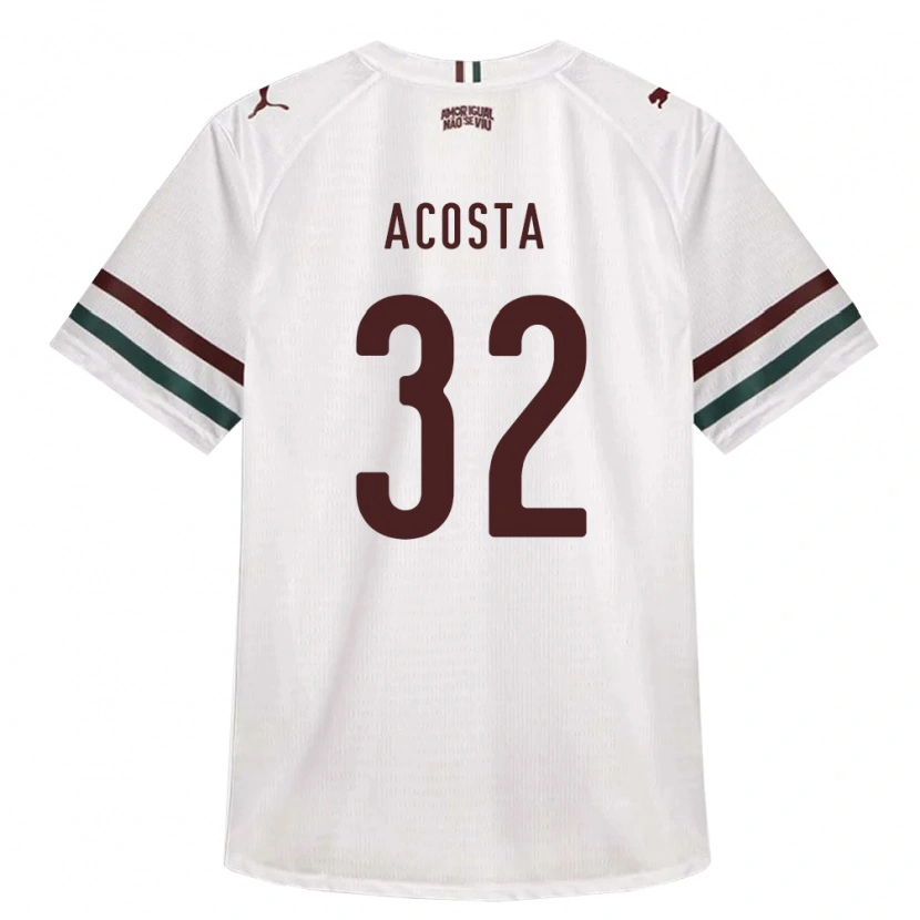 Danxen Dames Luciano Acosta #32 Wit Groen Bordeaux Rood Uitshirt Uittenue 2026/27 T-Shirt België