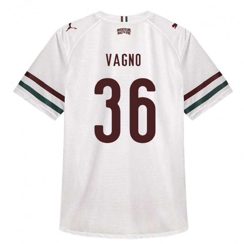 Danxen Dames Vagno De Sousa Brito Júnior #36 Wit Groen Bordeaux Rood Uitshirt Uittenue 2026/27 T-Shirt België