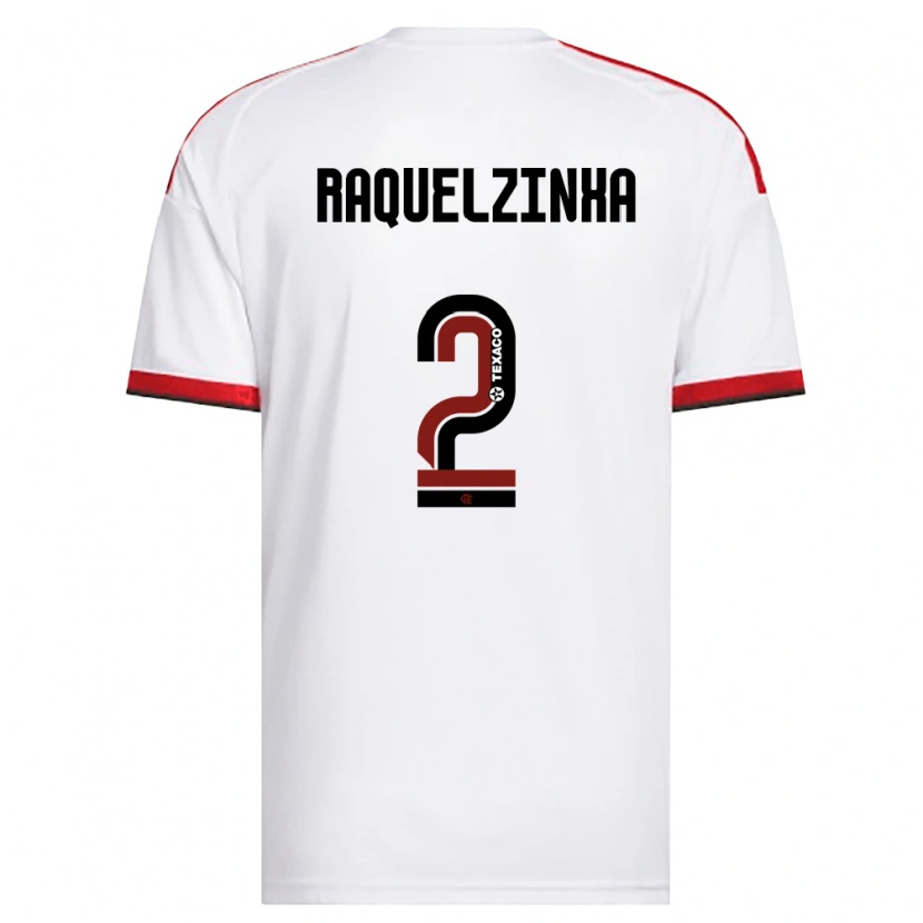 Danxen Dames Raquelzinha #2 Wit Rood Zwart Uitshirt Uittenue 2026/27 T-Shirt België